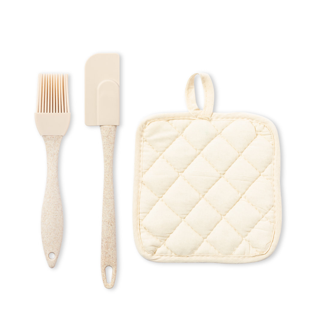 Set de Esenciales de Cocina - Colmenar impreso con logotipo