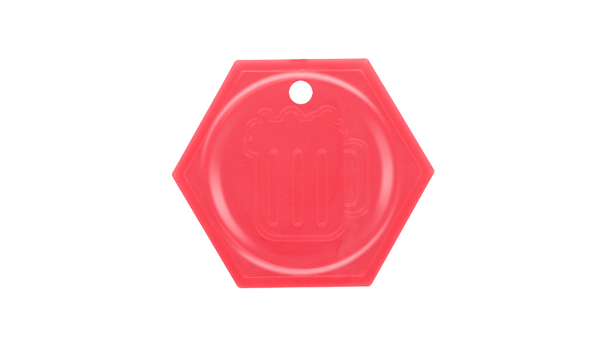 Monedas plásticas personalizables con grabado hexagonal - Sant Climent de Llobregat