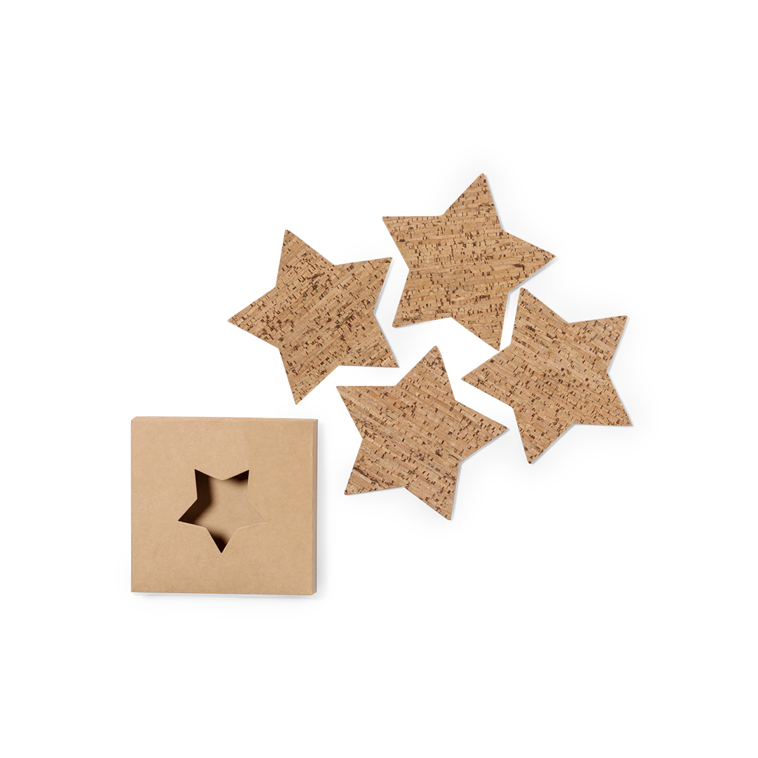 Posavasos de Corcho en Forma de Estrella - Ramsey - Vilches