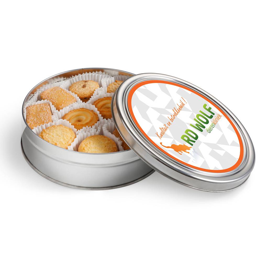 Galletas en Lata de Plata con Etiqueta a Todo Color - Jerez de la Frontera