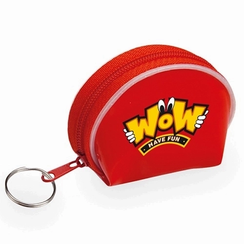 Monedero semicircular de PVC con llavero - Ribafrecha