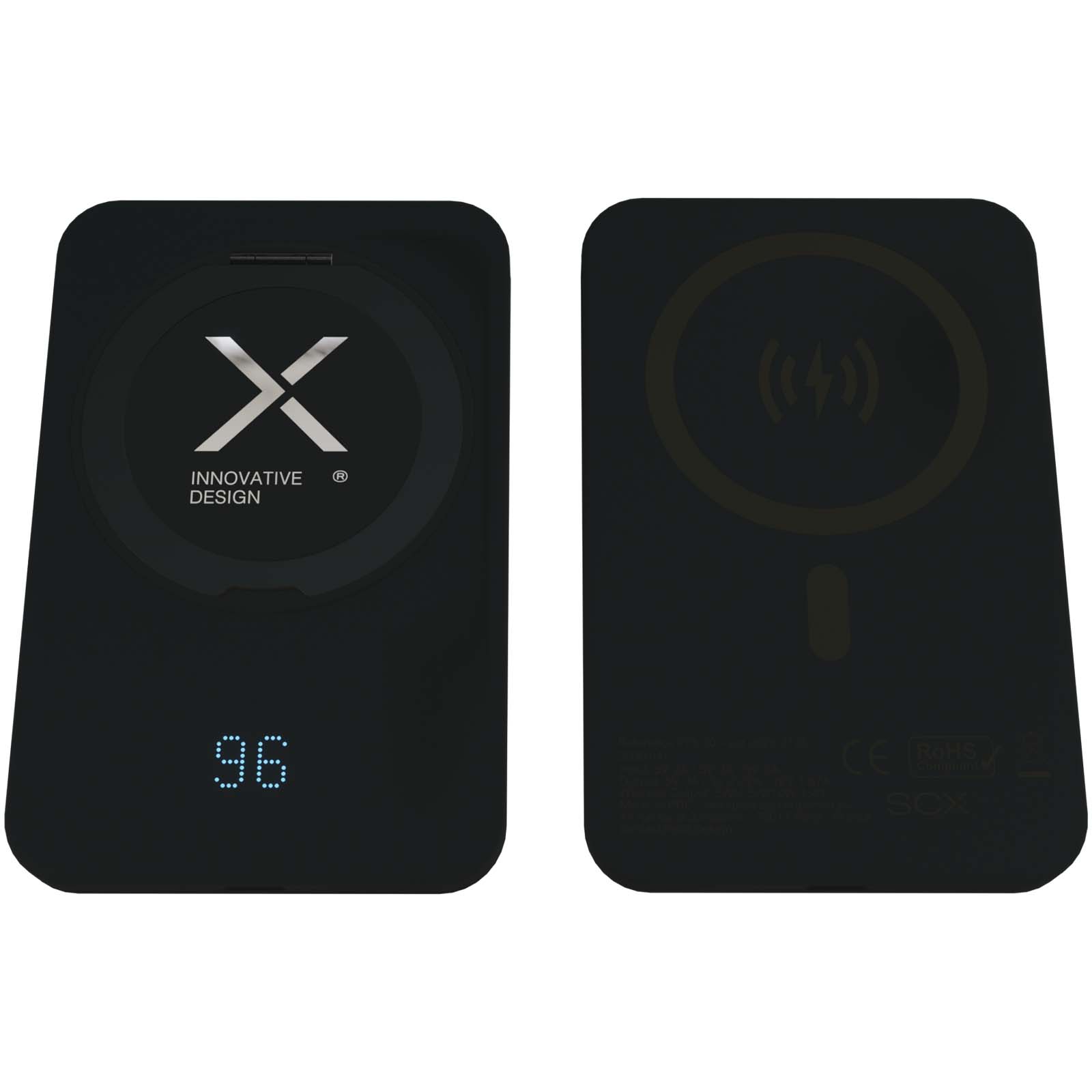 SCX.design P28 powerbank de 5000 mAh con anillo plegable