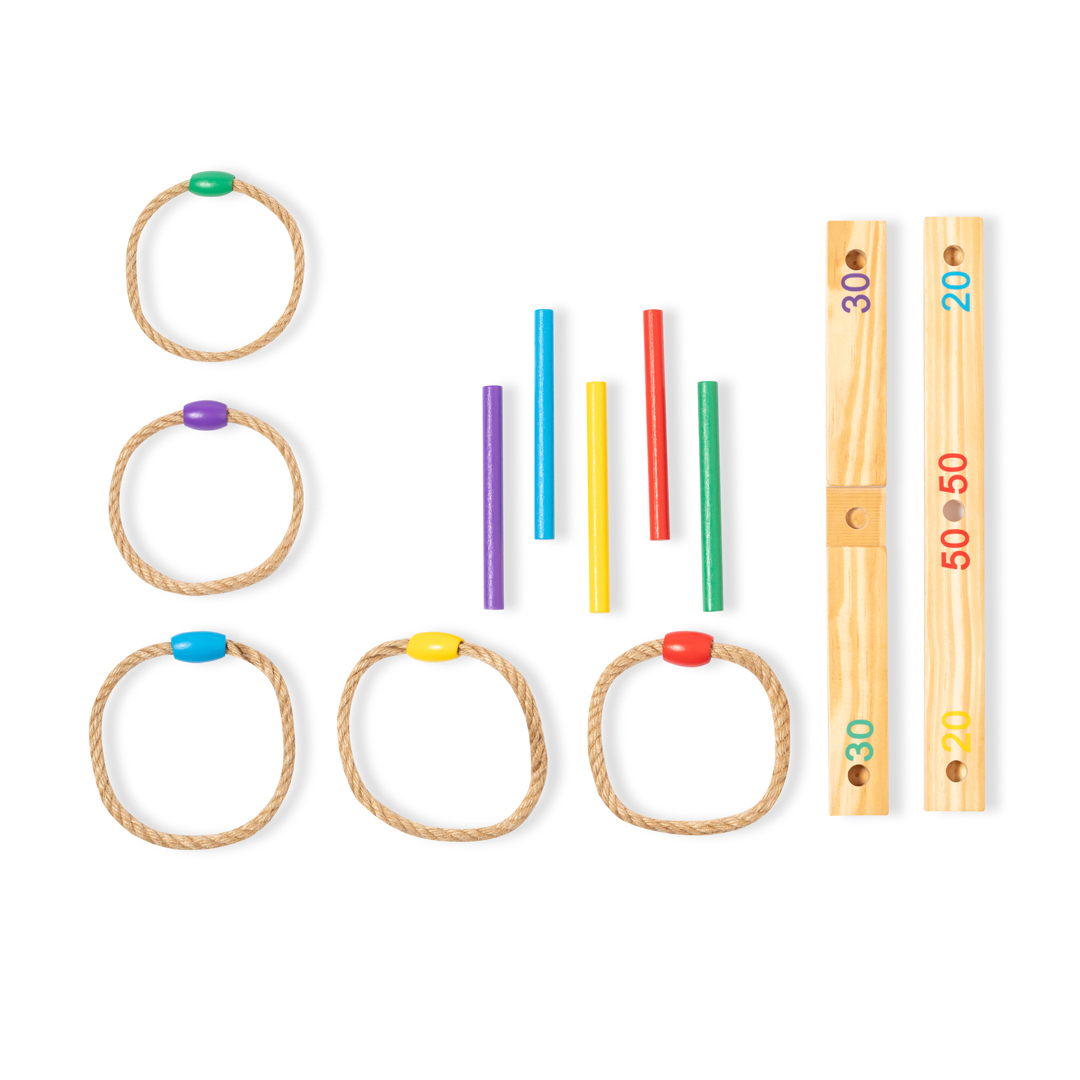 Juego de Lanzamiento de Anillo de Madera - Blanes