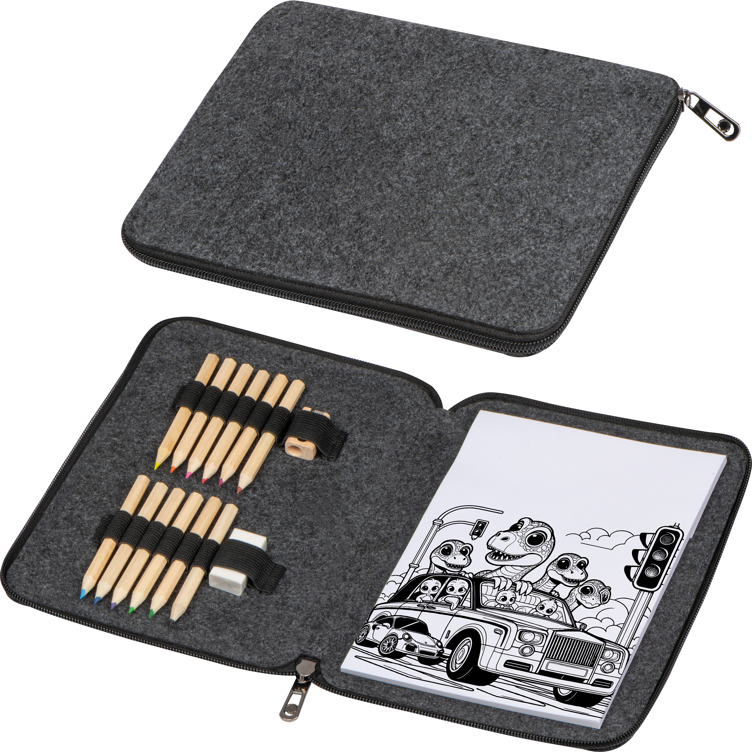 Conjunto de Colores para Niños en Estuche de Fieltro - Gines