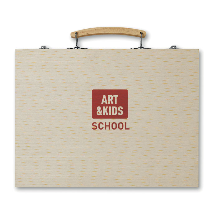 Set de Artista de 66 Piezas en Caja de Madera - Elburgo/Burgelu