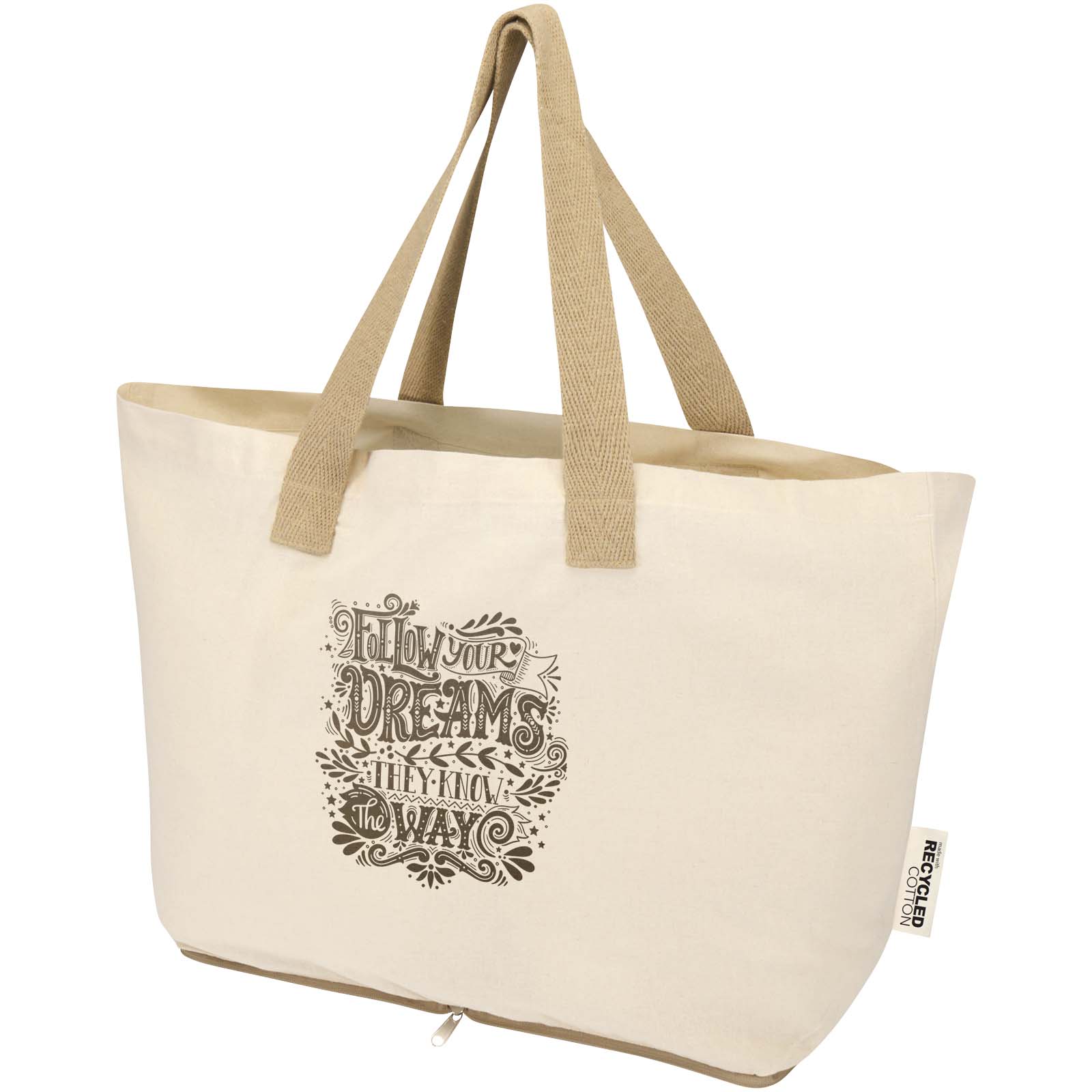 Bolsa de algodón reciclado plegable Sierra - Villarta-Quintana