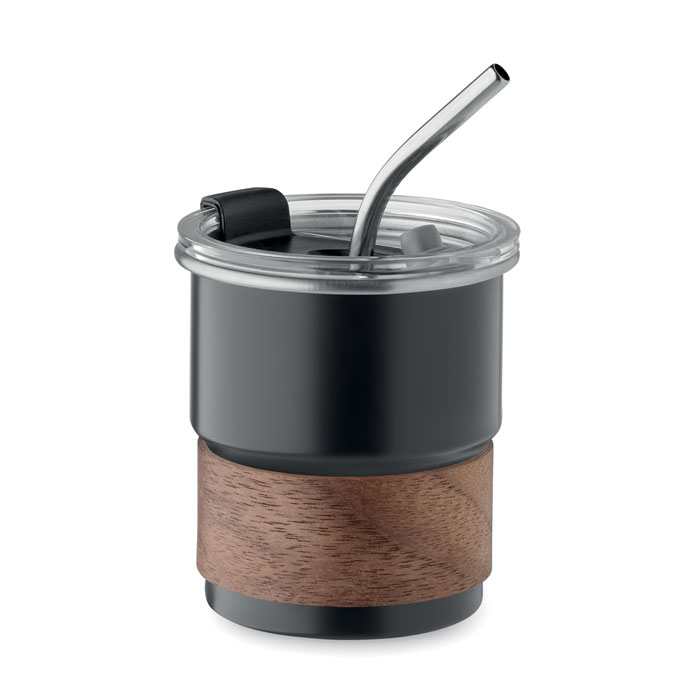 Vaso Reciclado con Agarre de Madera - Robledo del Mazo