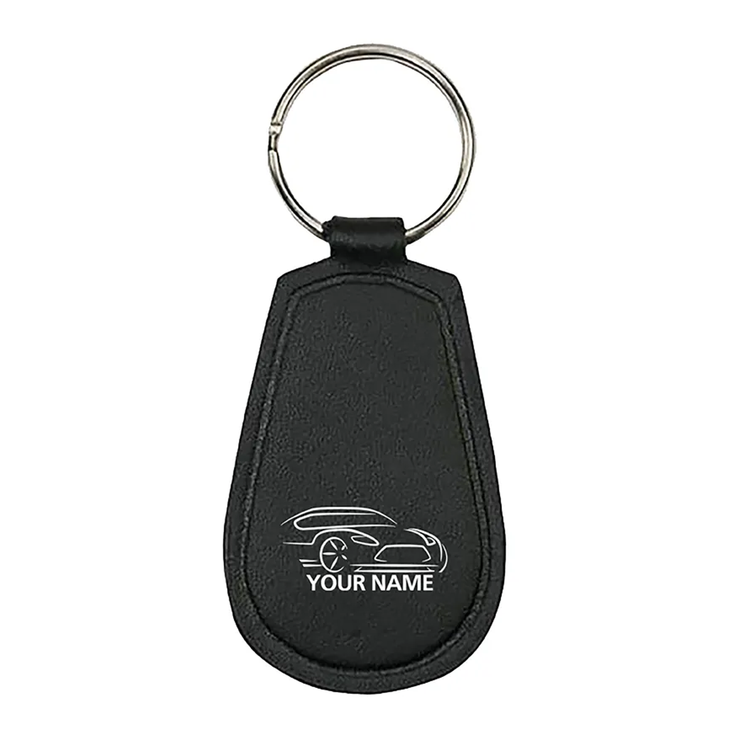 Llavero de Cuero Negro - Fuencaliente