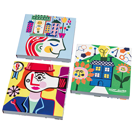 Notas Adhesivas Cubiertas 70x75mm, 25 Hojas - Belmonte de Gracián