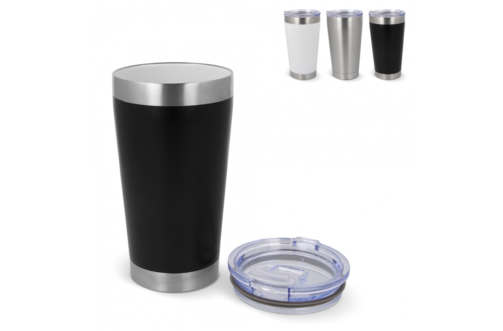 Taza térmica de cerámica T con tapa Cango 500ml - Santa Eulàlia de Ronçana