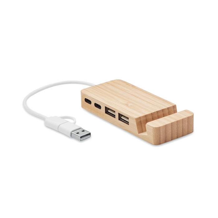 Concentrador de Puertos USB de Bambú - Caldes d’Estrac