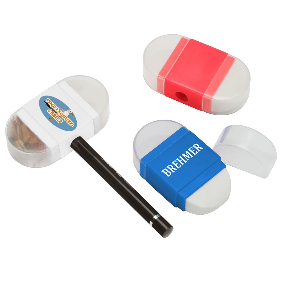 Sacapuntas con Borrador - Paradas