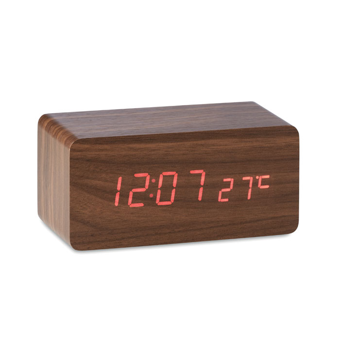 Reloj de alarma con visualización de tiempo LED y carga inalámbrica - Camas