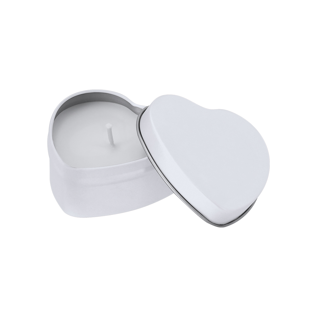 Vela Aromática Corazón de Vainilla - Castañares de Rioja impreso con logotipo