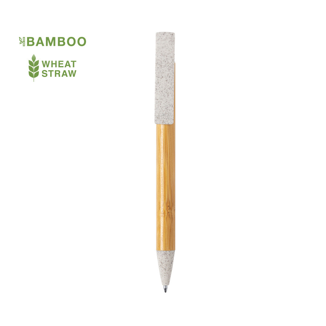 Bolígrafo de Bambú Ecológico con Soporte para Dispositivos Móviles - Mansilla de la Sierra