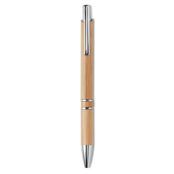 Bolígrafo de Bambú con Botón de Presión - Aguadulce