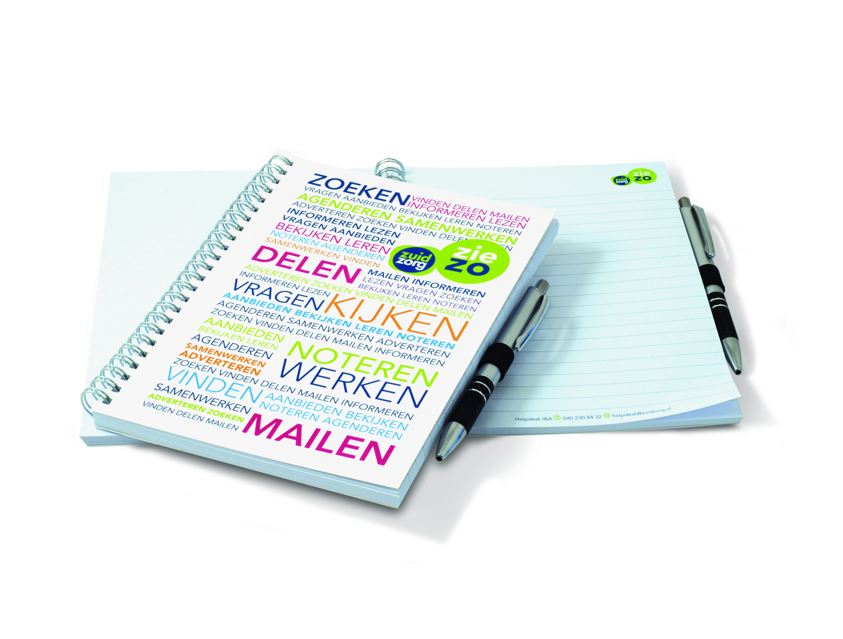 Bloc de notas con espiral y lazo para bolígrafo - Pegalajar