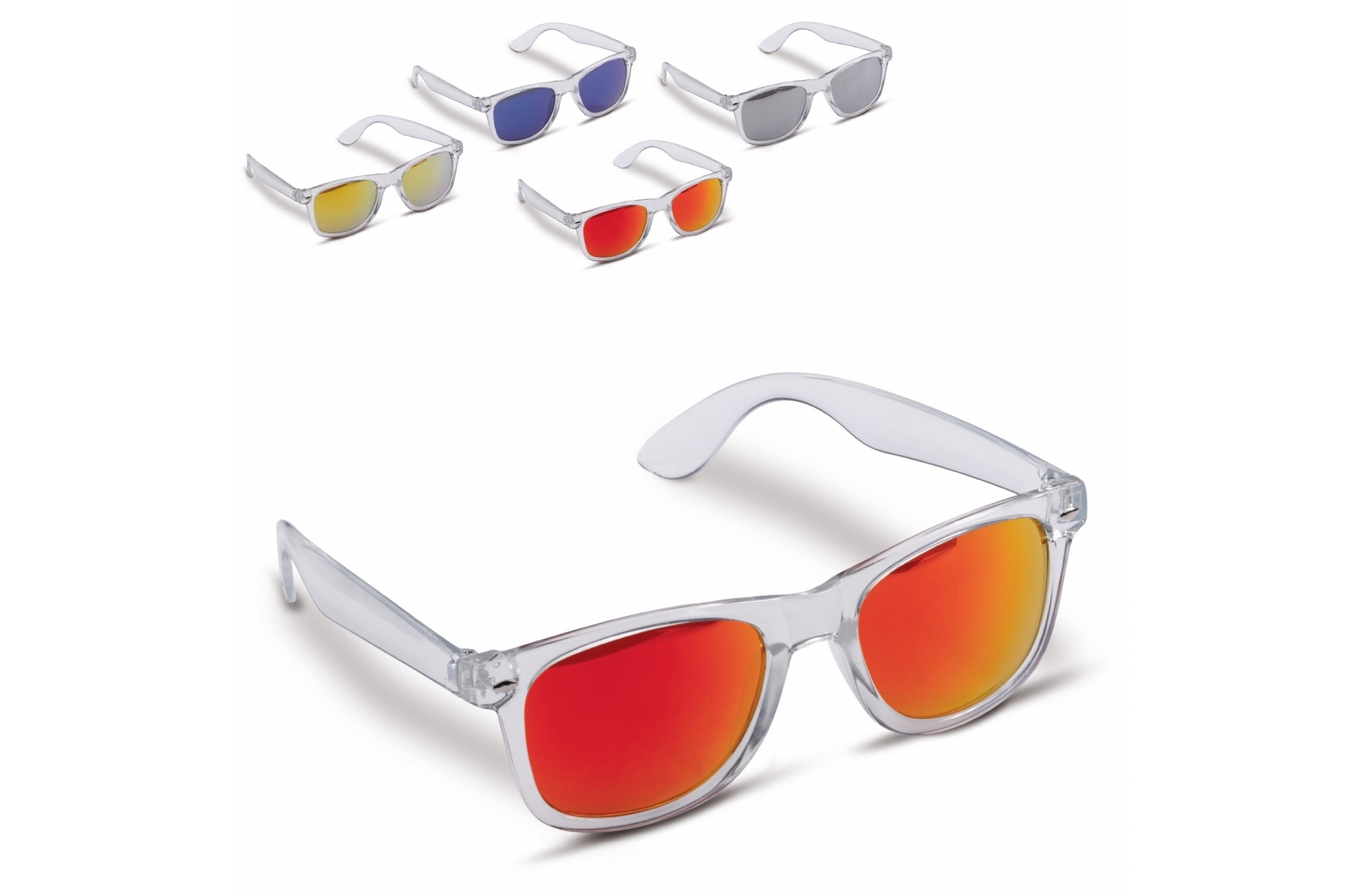 Gafas de sol unisex icónicas con montura transparente - Marracos