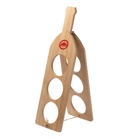 Estante de Botellas de Madera - Huelma