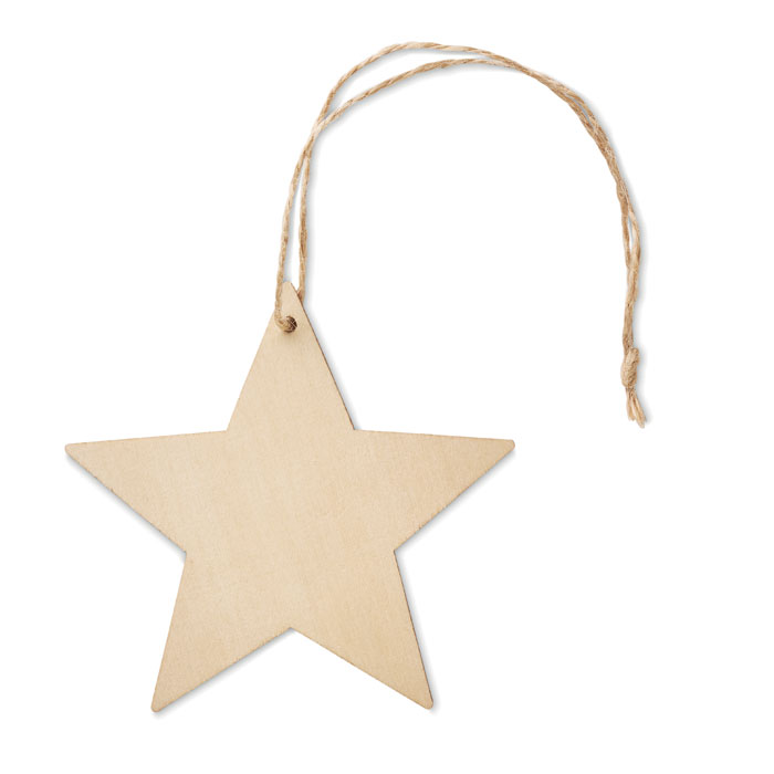 Colgante de decoración de estrella de madera - Chipping Norton - Noia