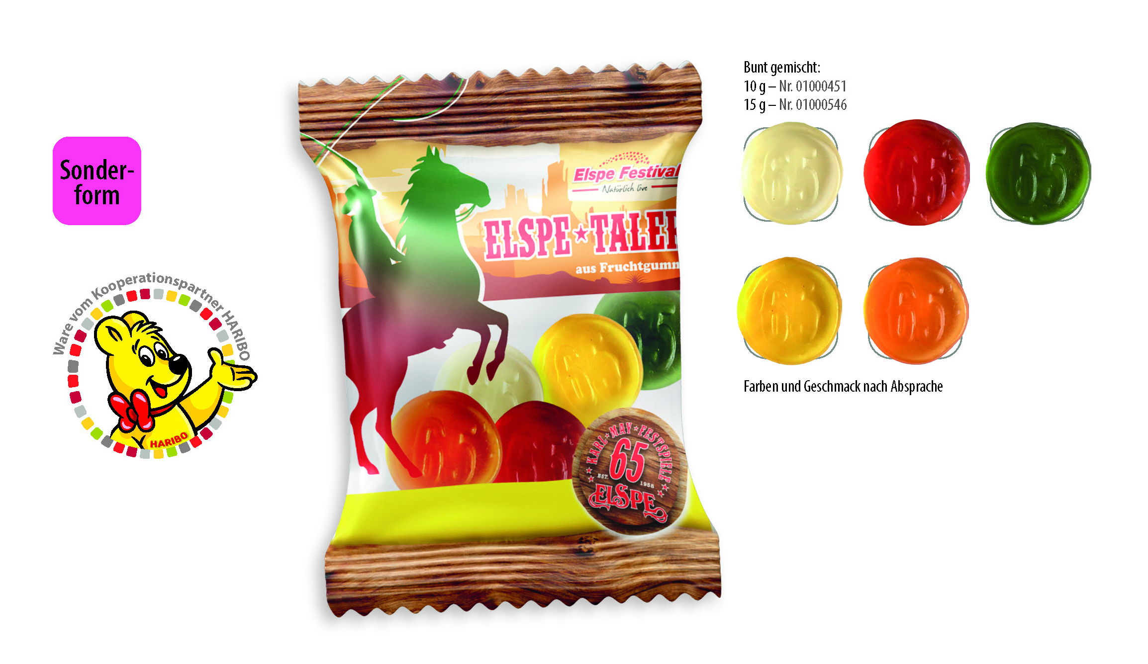 Caramelos Personalizados de HARIBO - Lagunilla del Jubera impreso con logotipo