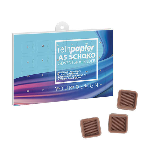 Calendario de Adviento de Chocolate A5 - Casalarreina impreso con logotipo