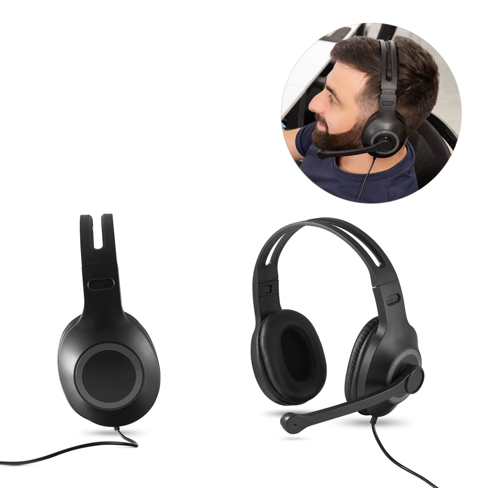 Auriculares ajustables con micrófono - Weedon Bec - Labuerda