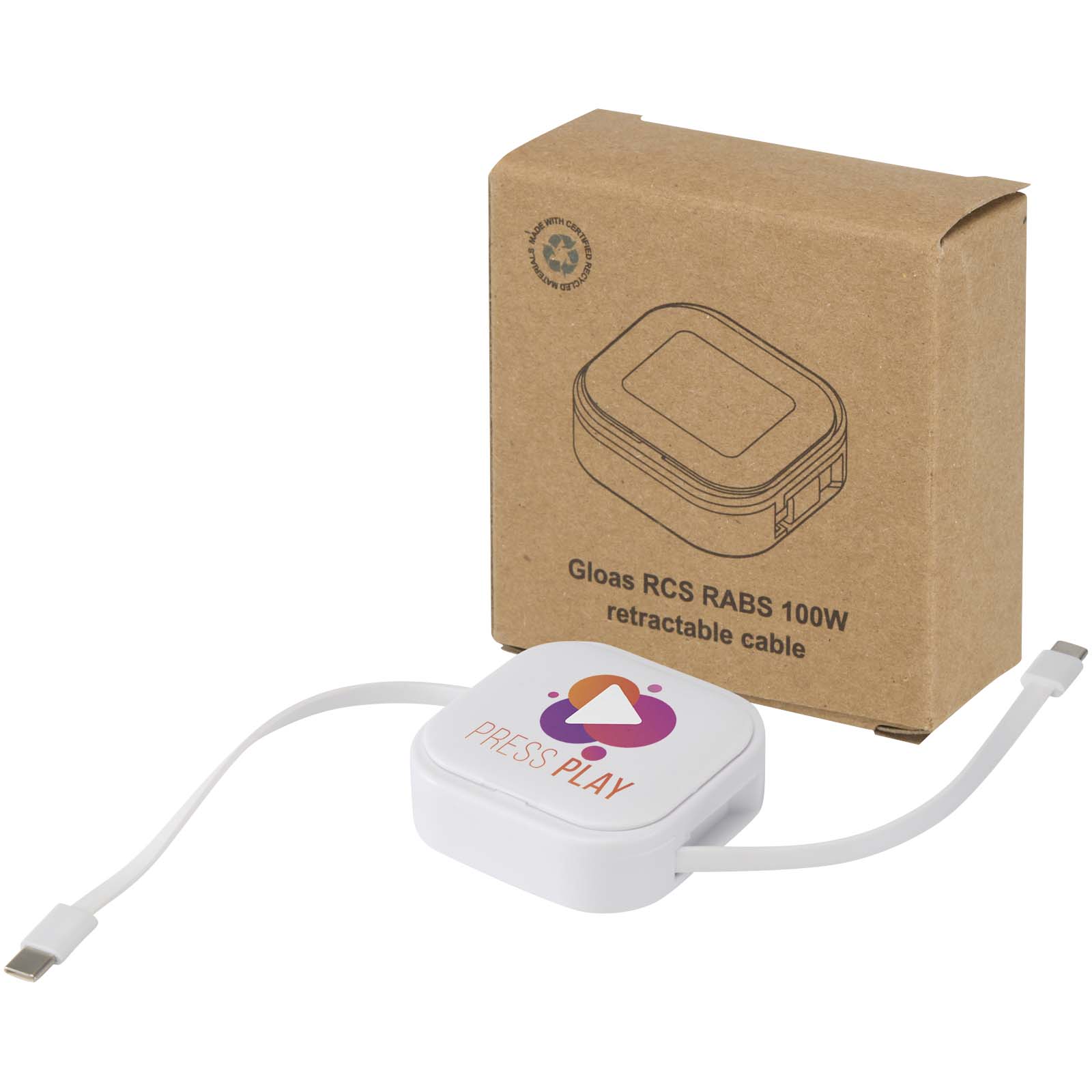 Cable Maestro 5-en-1 reciclado retráctil con kit de herramientas para smartphone - Paracuellos de la Ribera