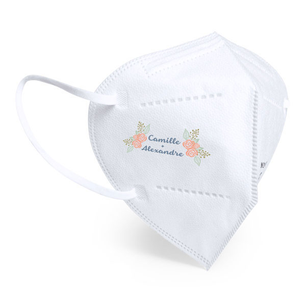 Máscara de seguridad FFP2 con auto-filtración en color blanco - Ateca