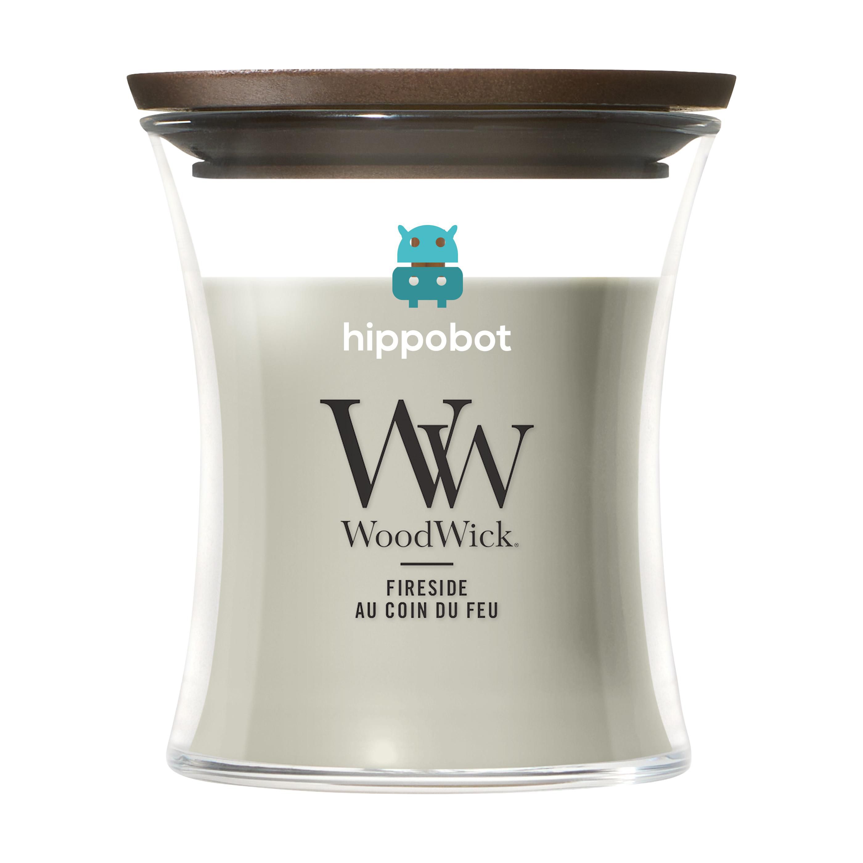 Vela aromática WoodWick Fireside Mini