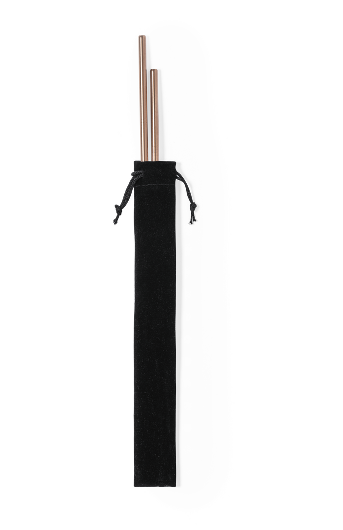 Conjunto de Sorbetes de Acero Inoxidable Recubierto de Cobre - Vall de laguar