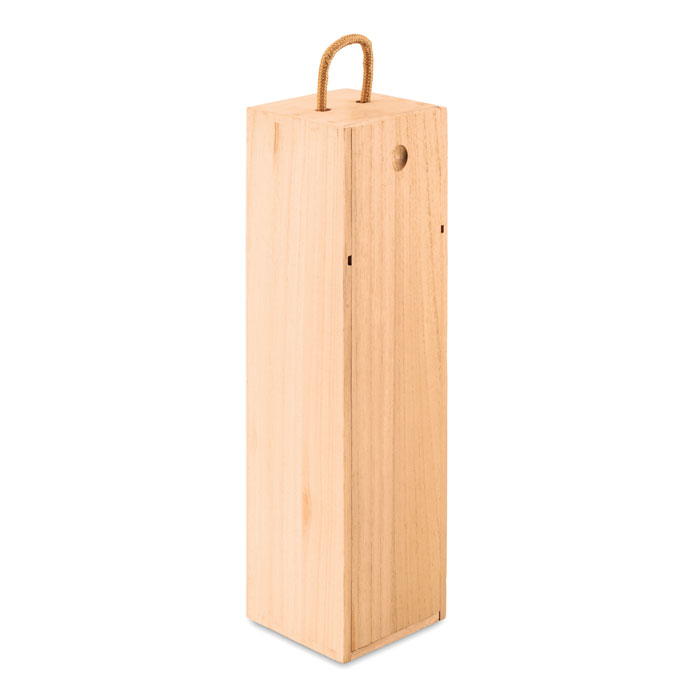 Caja de Vino de Madera de Paulownia con Mango de Cordón - Crevillent