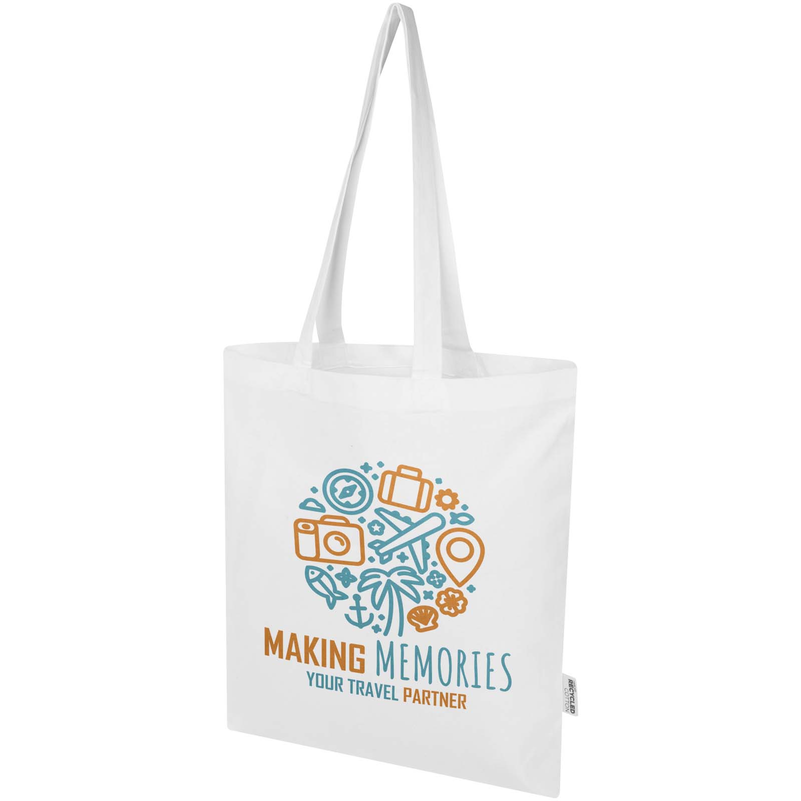 Bolsa Tote Reciclada Madras Eco - Torres de Albánchez impreso con logotipo