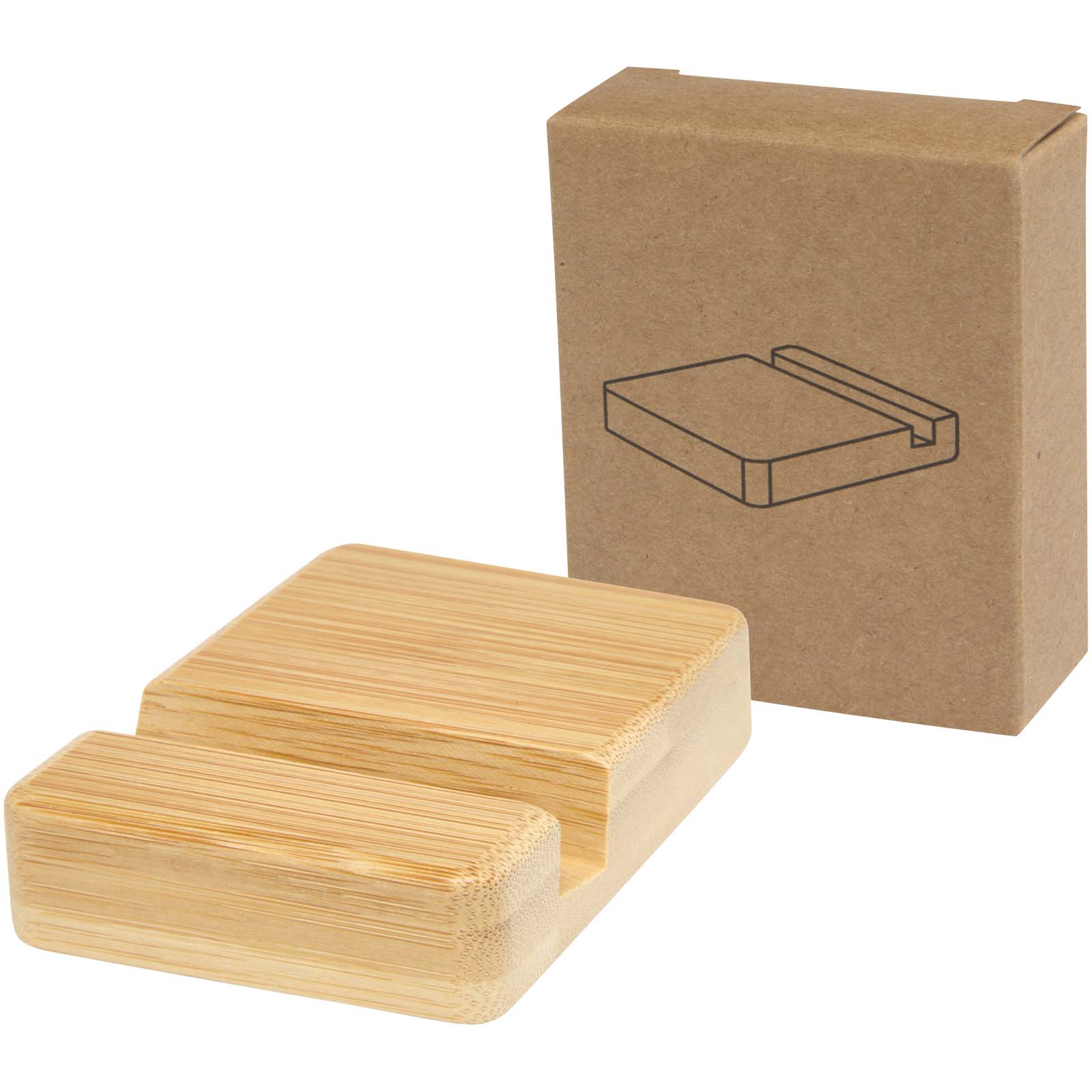 Soporte de teléfono de bambú EcoVerde - Almuniente