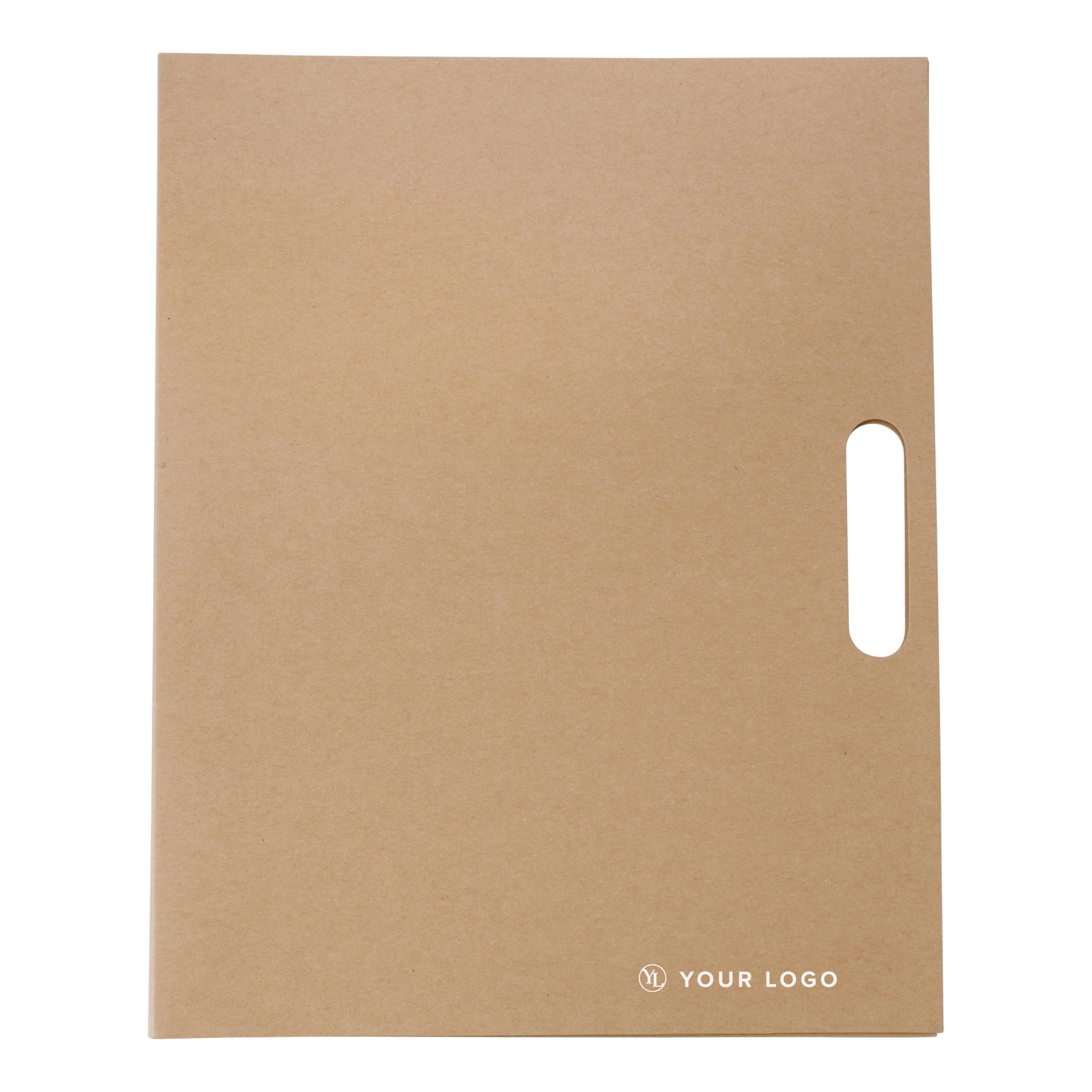 Folder de notas ecológico Charlie - Lucillos impreso con logotipo
