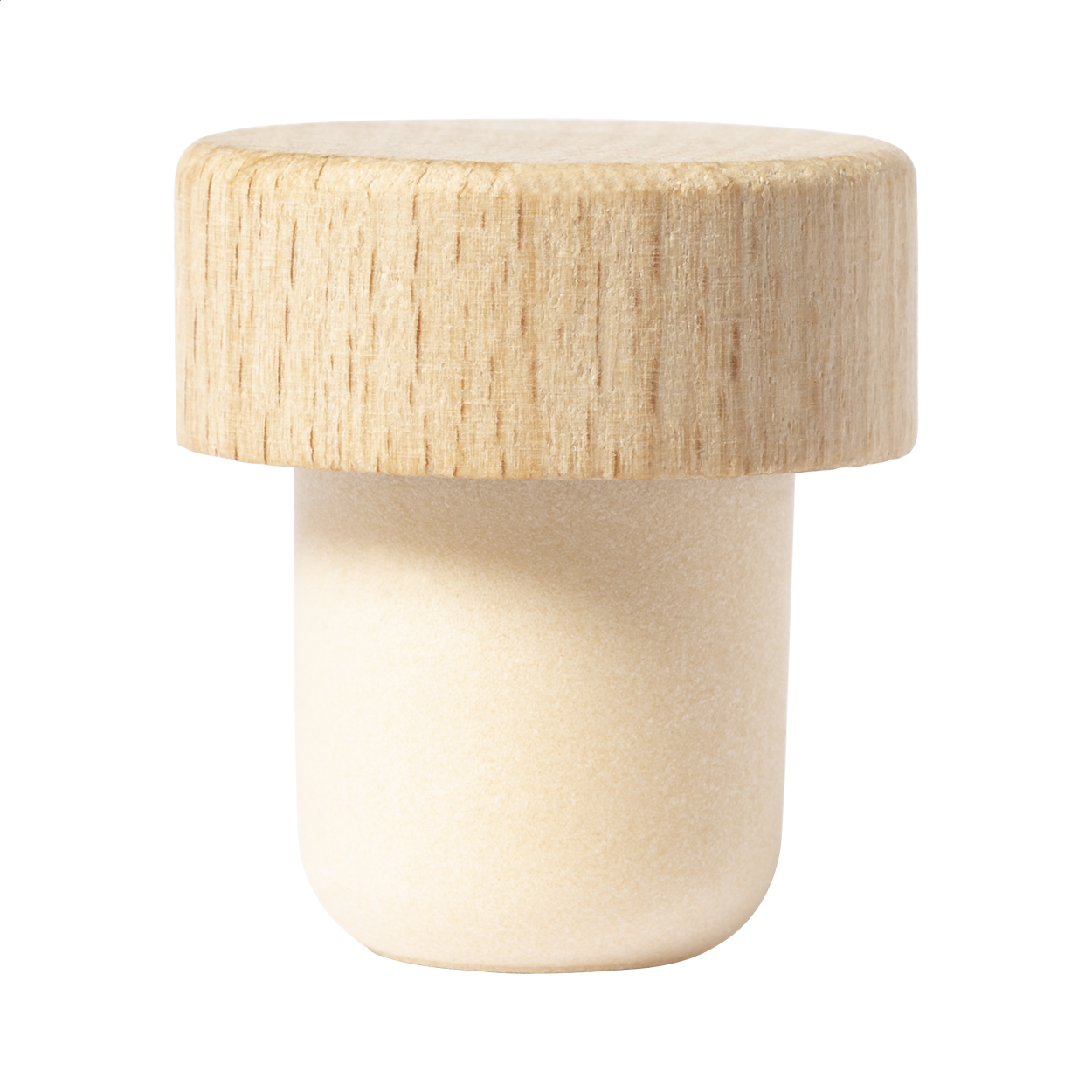 Tapón de vino de madera - Olivares impreso con logotipo