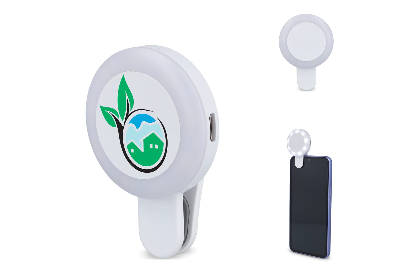 Luz LED Selfie Portátil Universal con 3 Niveles de Brillo - Malón