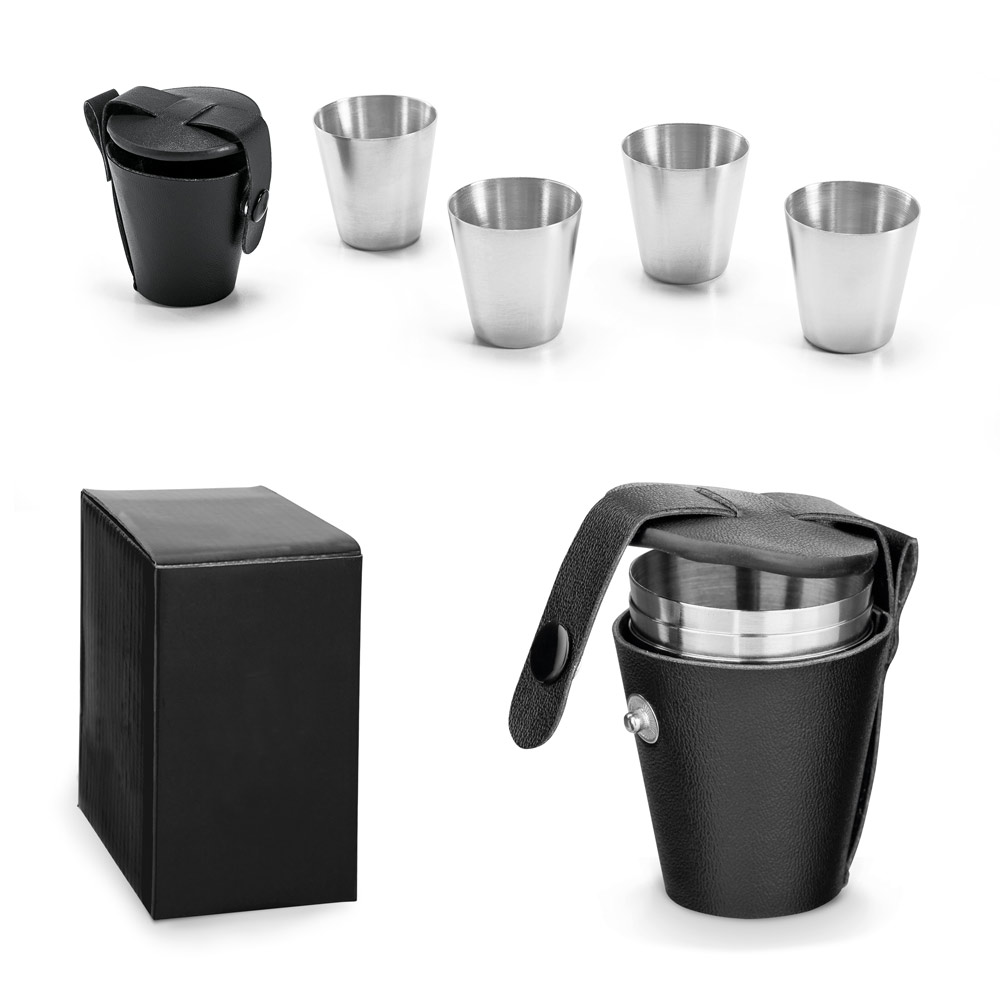 Conjunto de Tazas de Acero Inoxidable 25ml - Wembury - Ribafrecha
